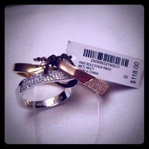 Henri Bendel Ring Set Trio